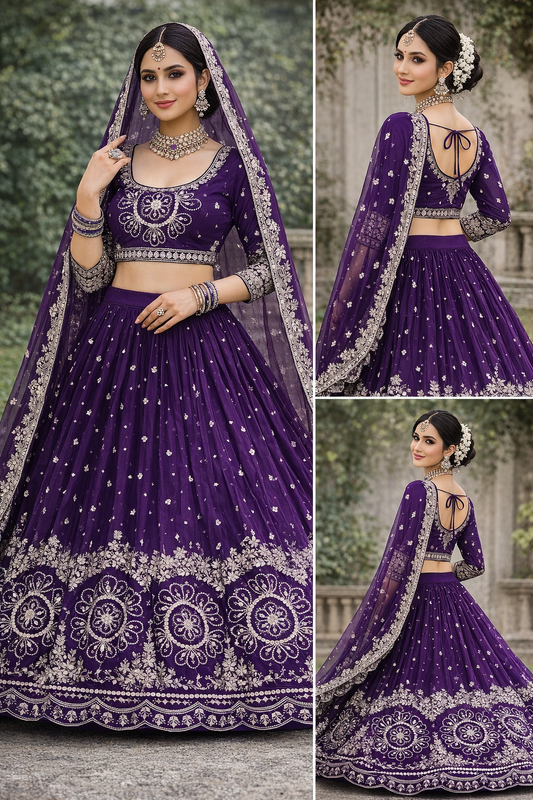 EMBROIDERED LEHENGA CHOLI SET