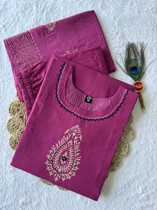 DESIGNER A-LINE KURTI PANT DUPATTA