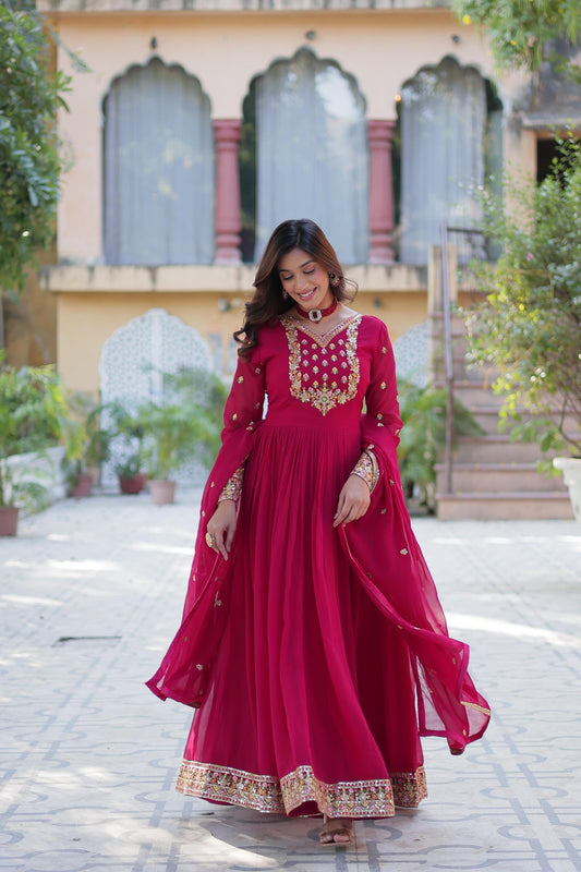 DESIGNER GOWN WITH DUPATTA