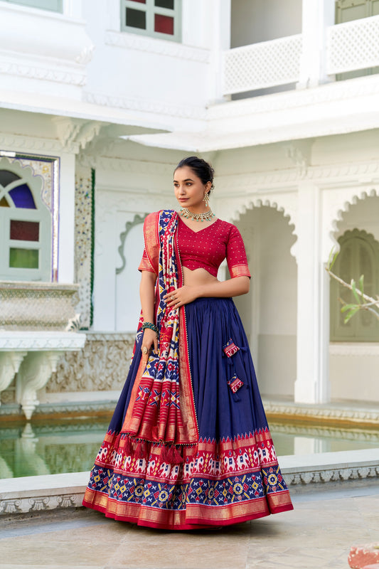TUSSAR SILK LEHENGA CHOLI – SOWMYA-01 COLLECTION