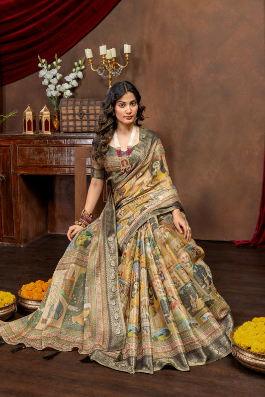 Kanjivaram Silk Saree – Elegant Jari Weave Collection