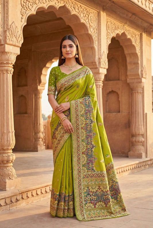 Urbanadaa Exclusive | MB 47 Pashmina Silk Saree Collection