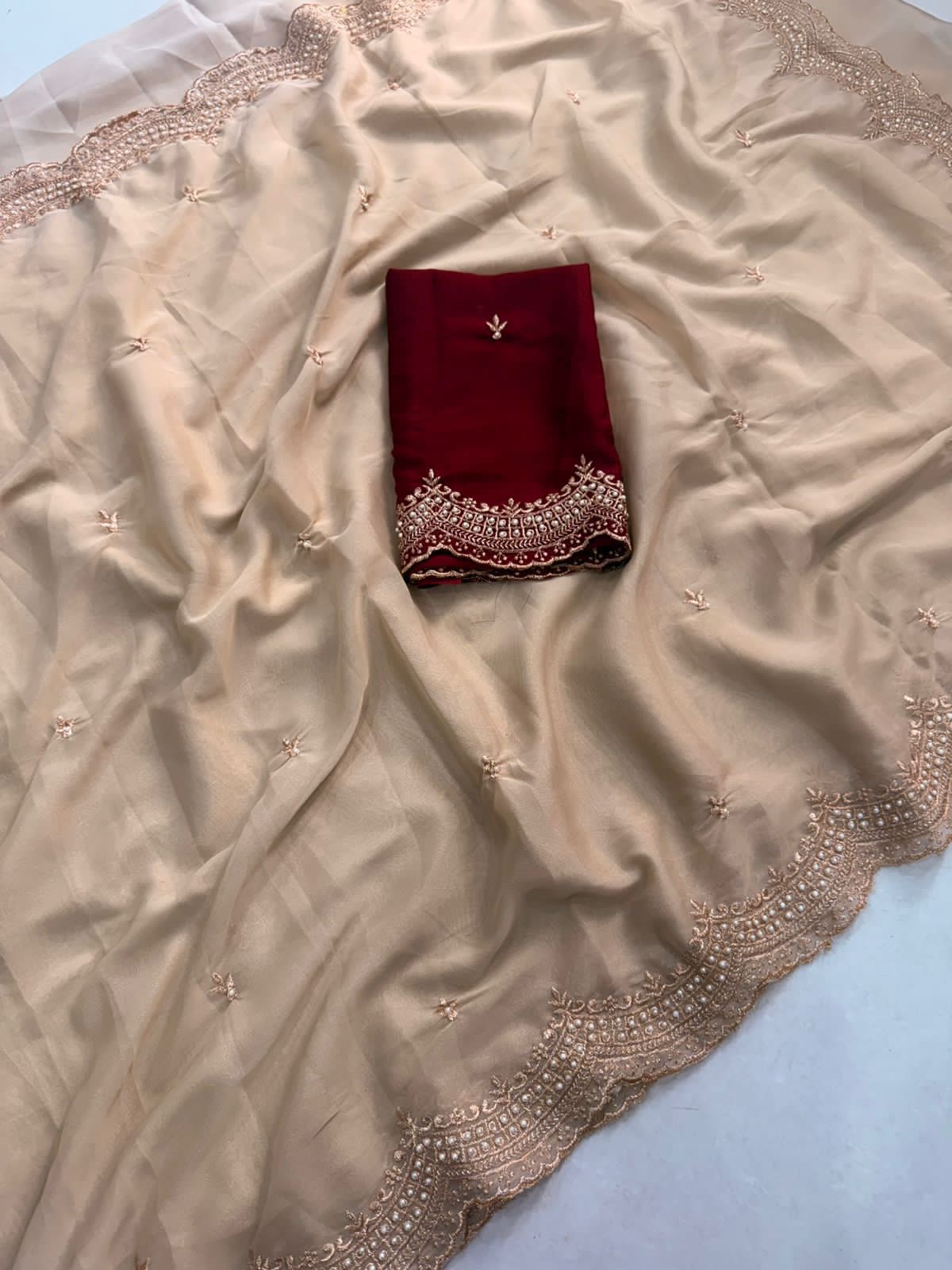 New Arrival – STAR GEORGETTE EMBROIDERED SAREE