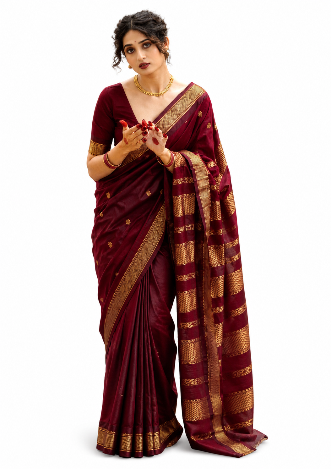 Urbanadaa Women's Banarasi Soft Lichi Silk Saree with Rich Pallu and All Over Jacquard Work | Festive & Party Wear Silk Saree with Heavy Blouse Piece