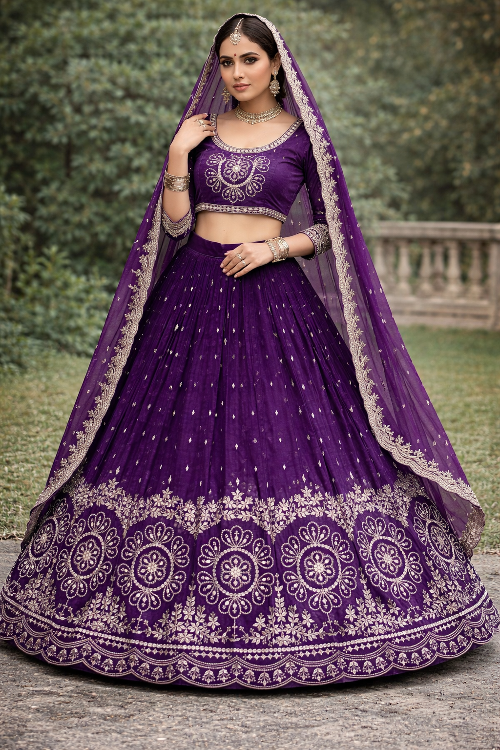 EMBROIDERED LEHENGA CHOLI SET