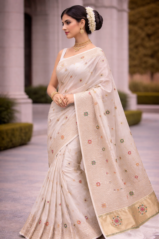COTTON MEENAKARI SAREE