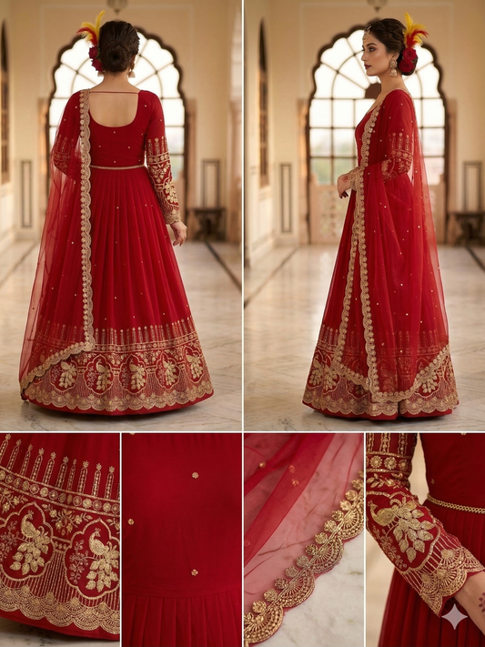 PARTYWEAR GOWN WITH DUPATTA SET