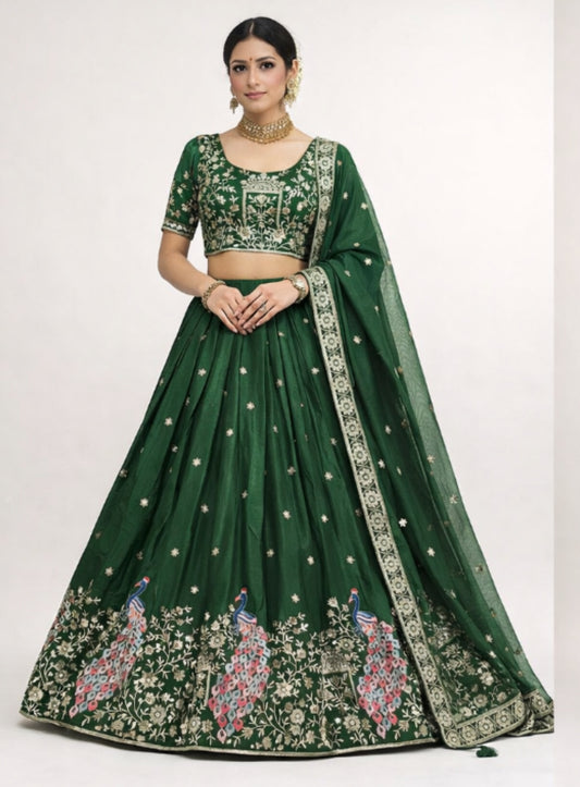 LEHENGA CHOLI GREEN