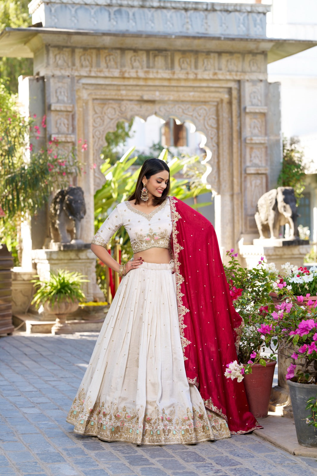 VICHITRA SILK LEHENGA CHOLI