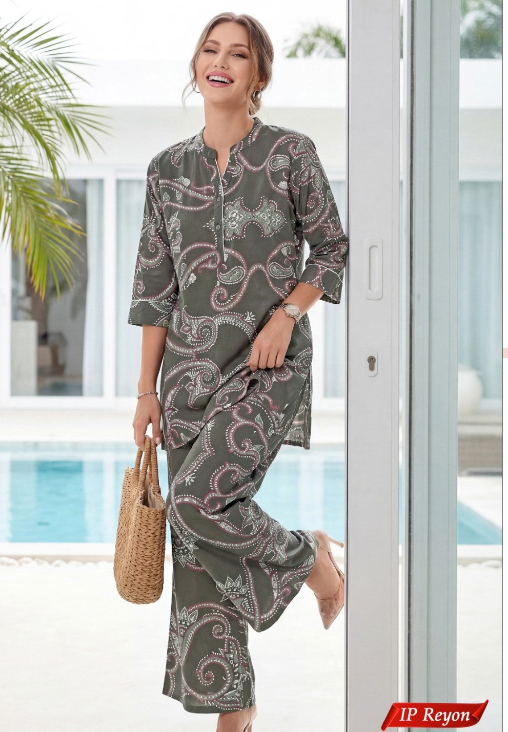 IP RAYON PLAZZO CO-ORD SET