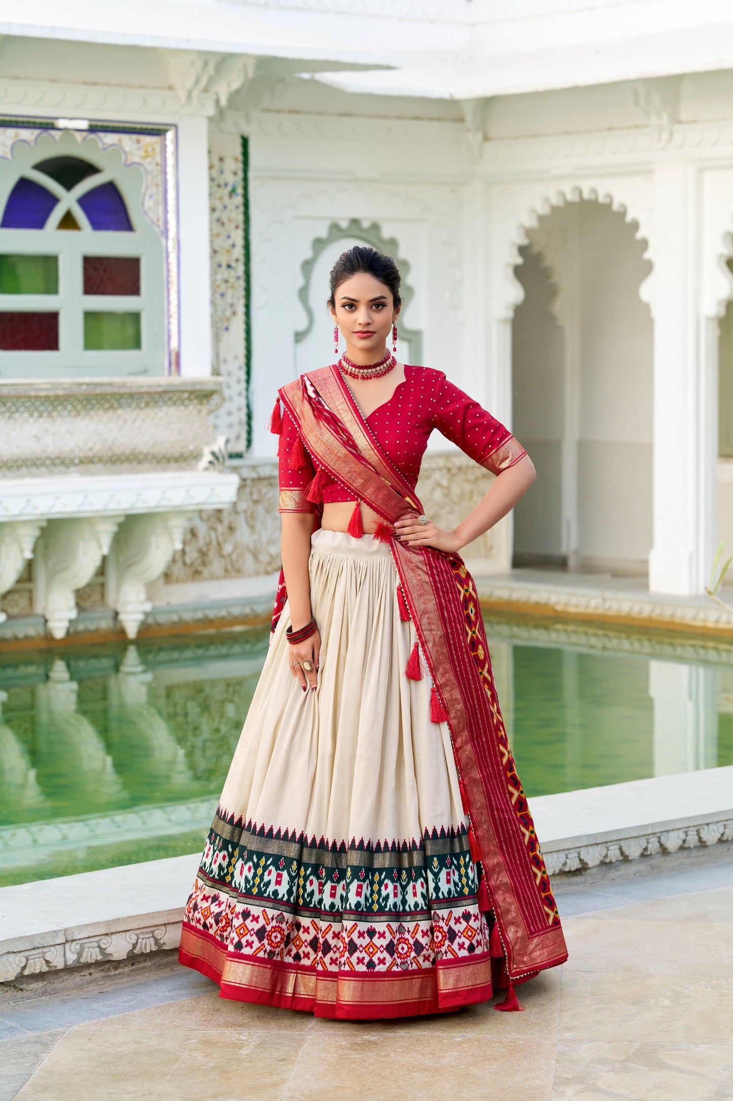 TUSSAR SILK LEHENGA CHOLI – SOWMYA-01 COLLECTION