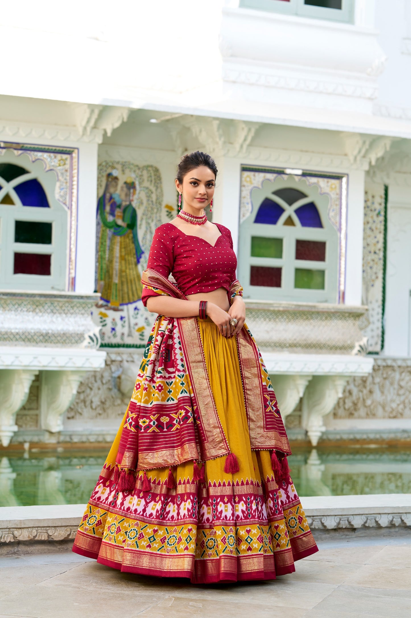 TUSSAR SILK LEHENGA CHOLI – SOWMYA-01 COLLECTION