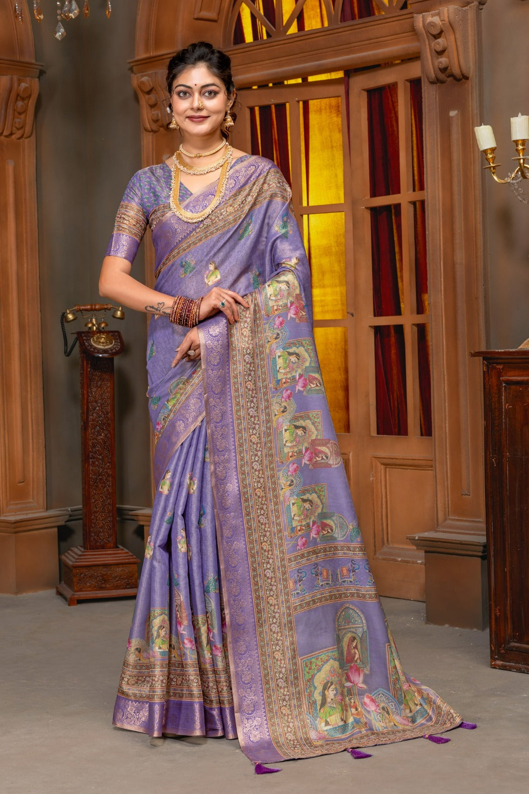 KANJIVARAM SILK SAREE - ROYAL JARI ELEGANCE