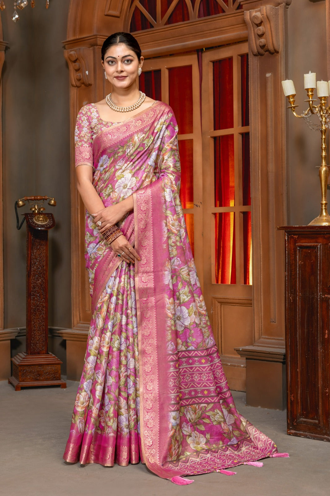 KANJIVARAM SILK SAREE - CLASSIC JARI ELEGANCE