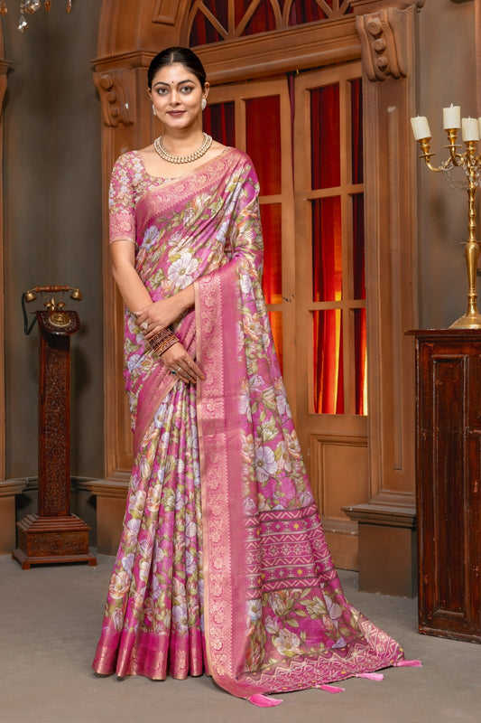 KANJIVARAM SILK SAREE - CLASSIC JARI ELEGANCE