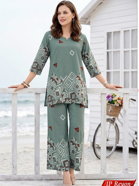 Premium Rayon Co-ord Set – Comfort Meets Style