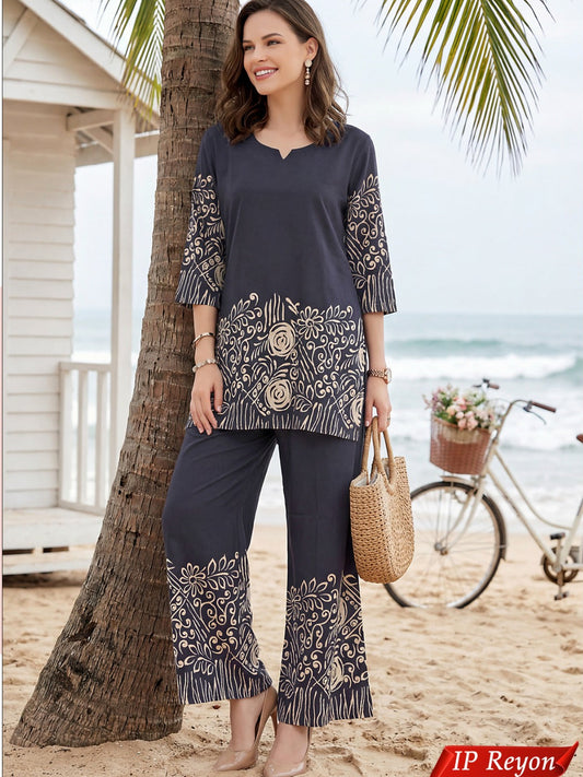 Premium Rayon Co-ord Set – Comfort Meets Style