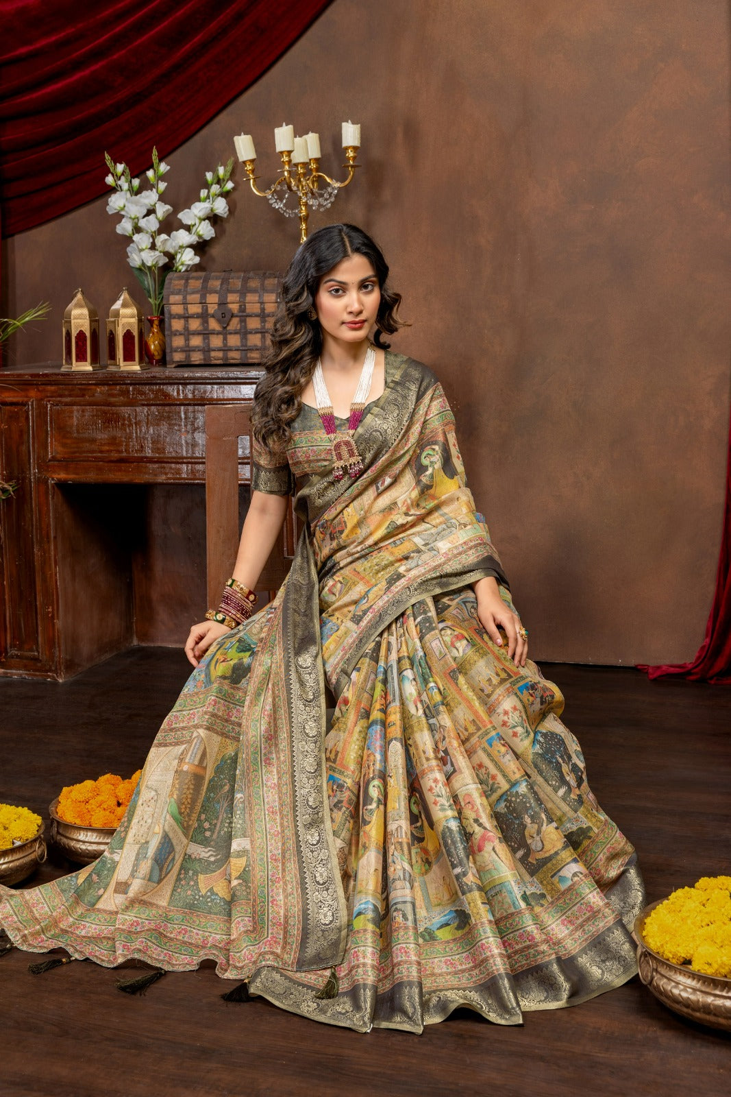 Kanjivaram Silk Saree – Elegant Jari Weave Collection
