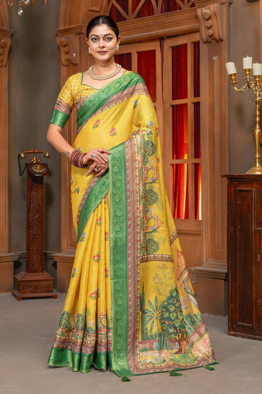 Kanjivaram Silk Saree – Royal Festive Elegance