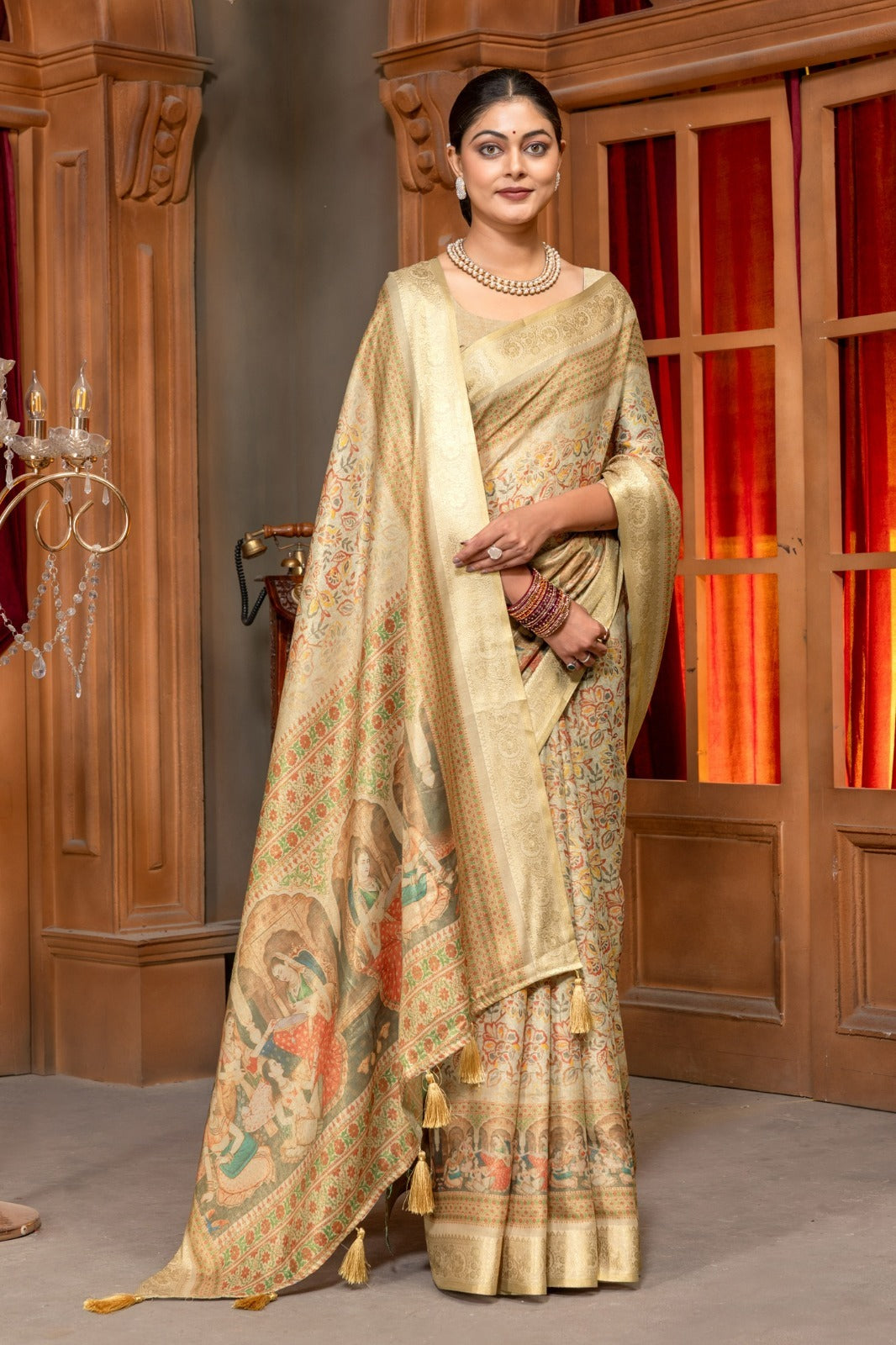 Premium Silk Cotton Saree – Lightweight Festive Elegance