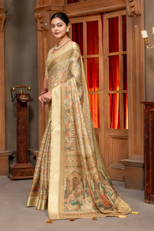 Premium Silk Cotton Saree – Lightweight Festive Elegance
