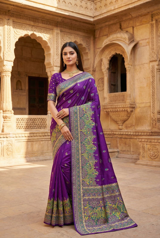 Urbanadaa Exclusive | MB 47 Pashmina Silk Saree Collection