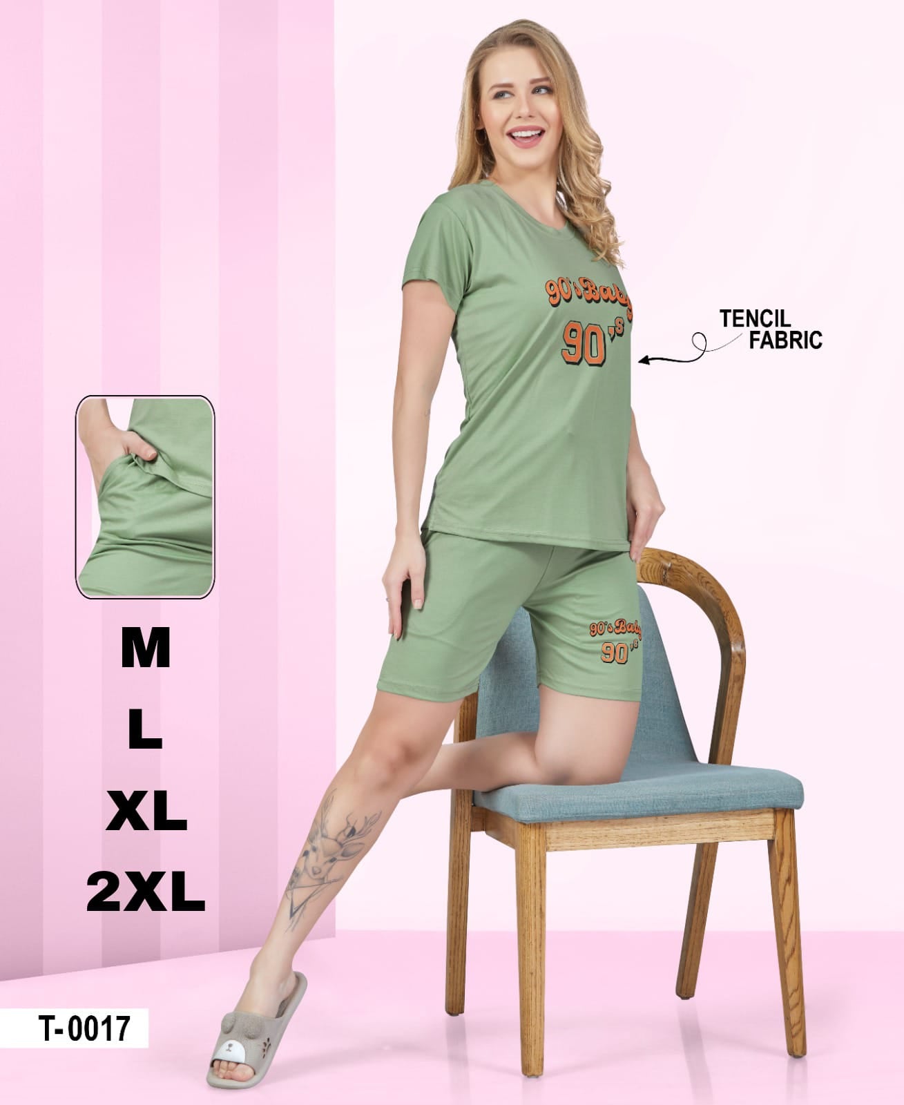 Urbanadaa Comfort | Imported Tencel Lycra Top & Capri Set