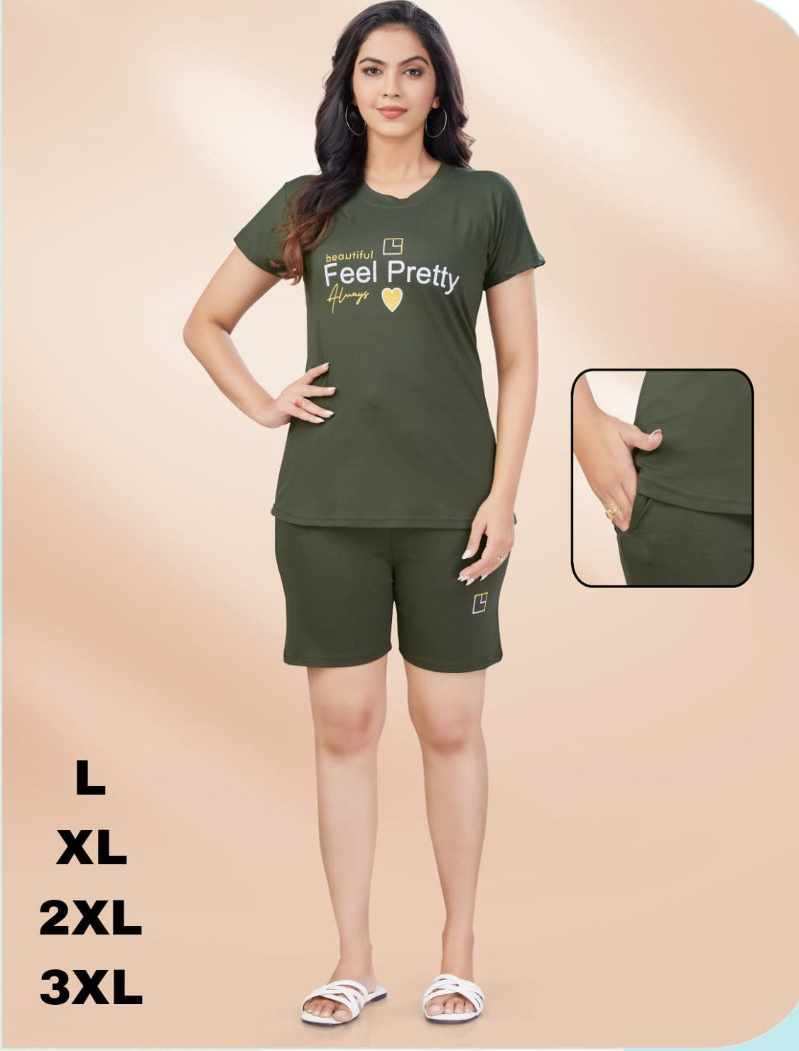 Urbanadaa Comfort | Imported Tencel Lycra Top & Capri Set