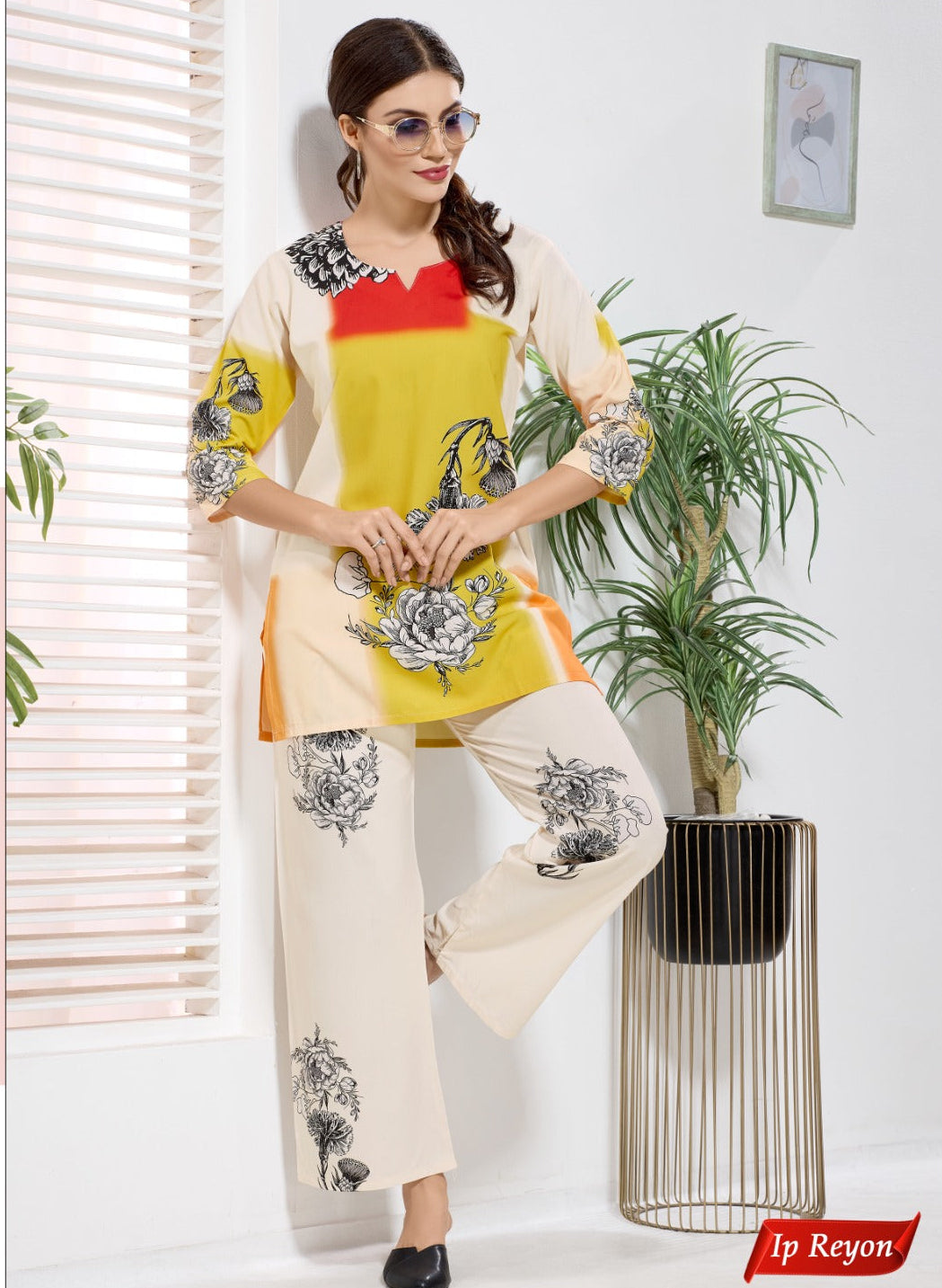 IP RAYON PLAZZO CO-ORD SET