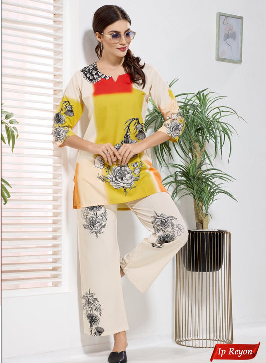 IP RAYON PLAZZO CO-ORD SET