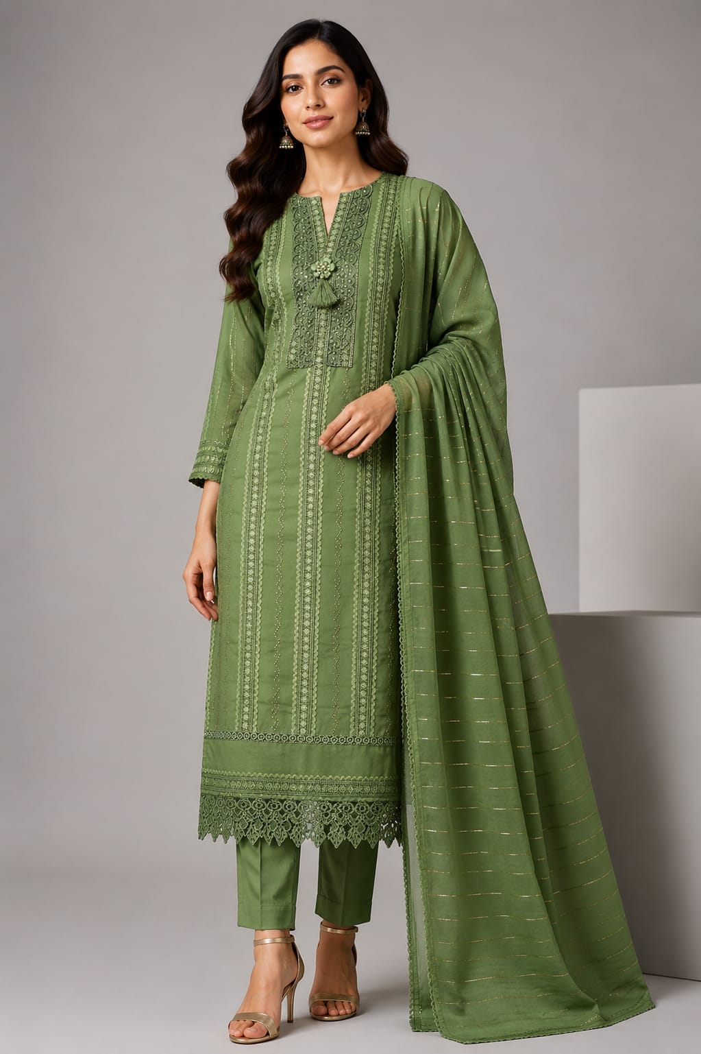 Urbanadaa Presents: Noor-e-Zariya Embroidered Suit Set