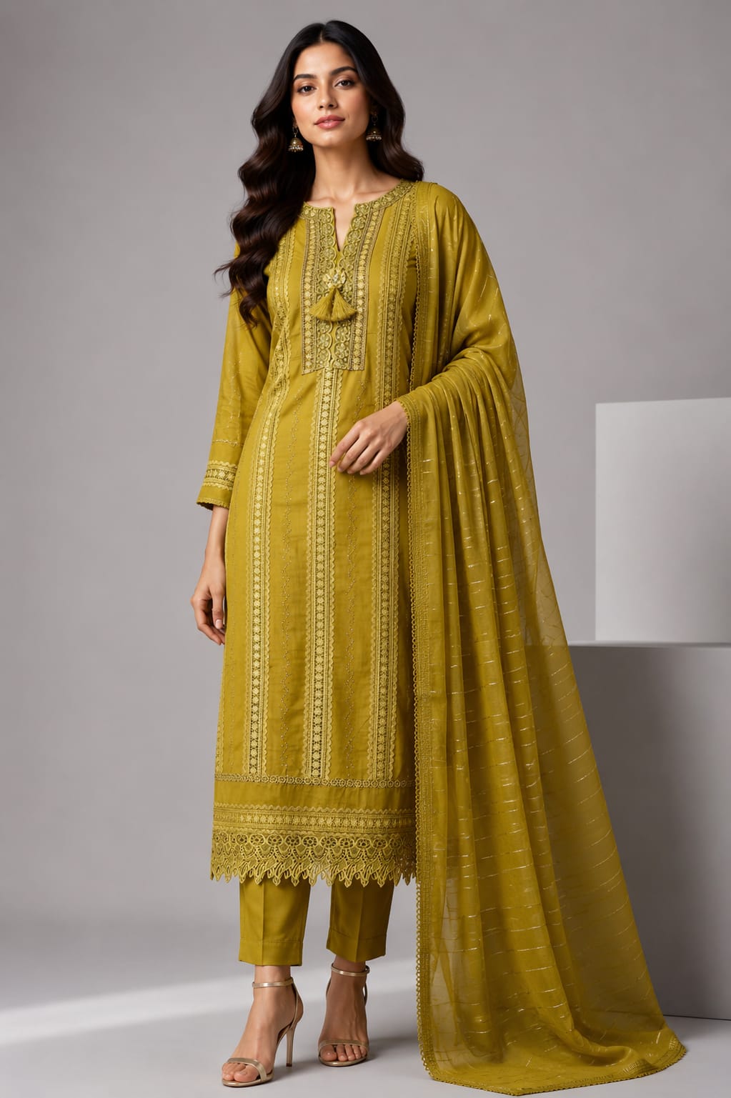 Urbanadaa Presents: Noor-e-Zariya Embroidered Suit Set