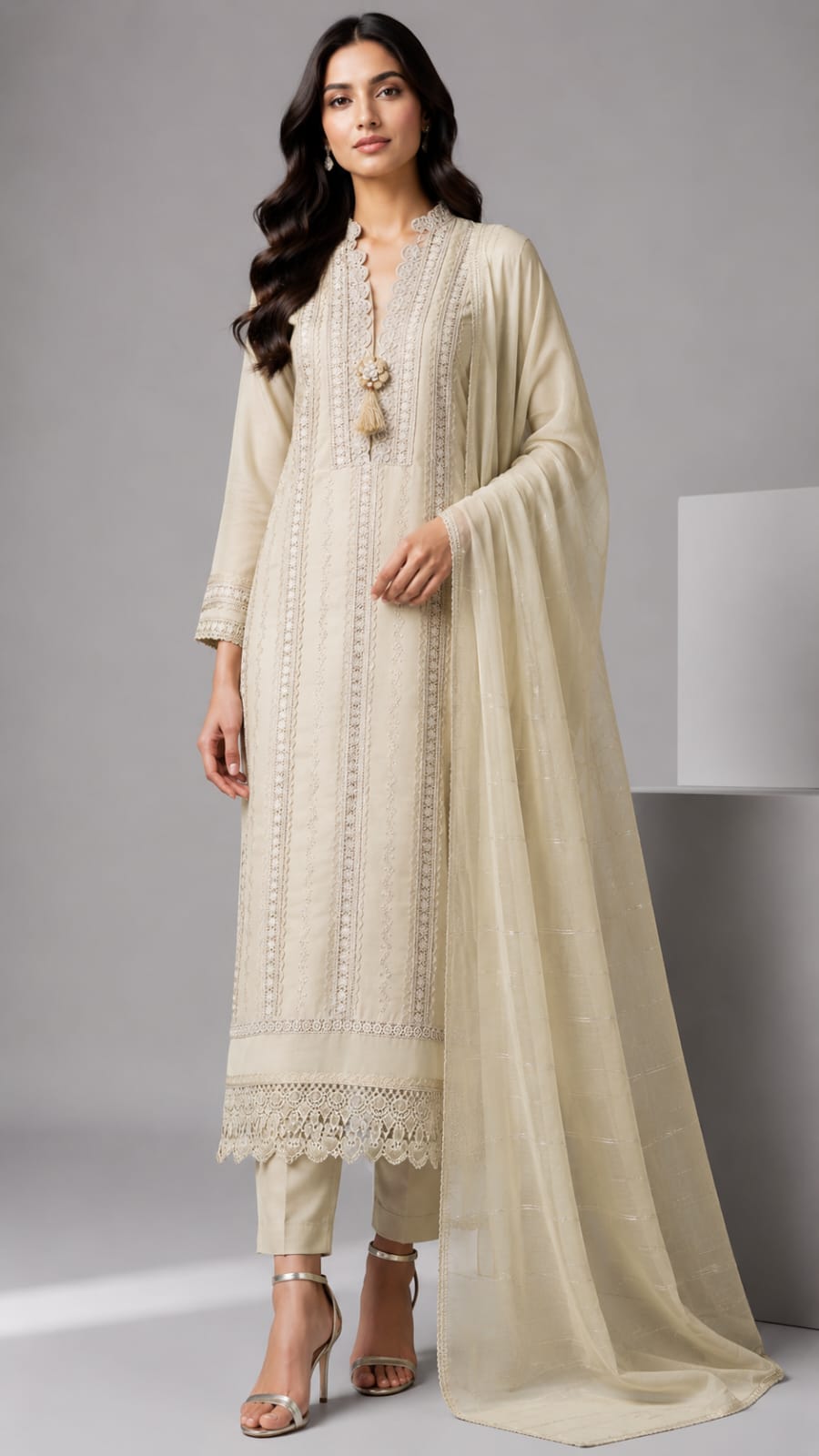 Urbanadaa Presents: Noor-e-Zariya Embroidered Suit Set