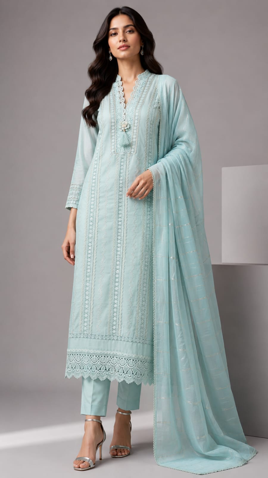 Urbanadaa Presents: Noor-e-Zariya Embroidered Suit Set