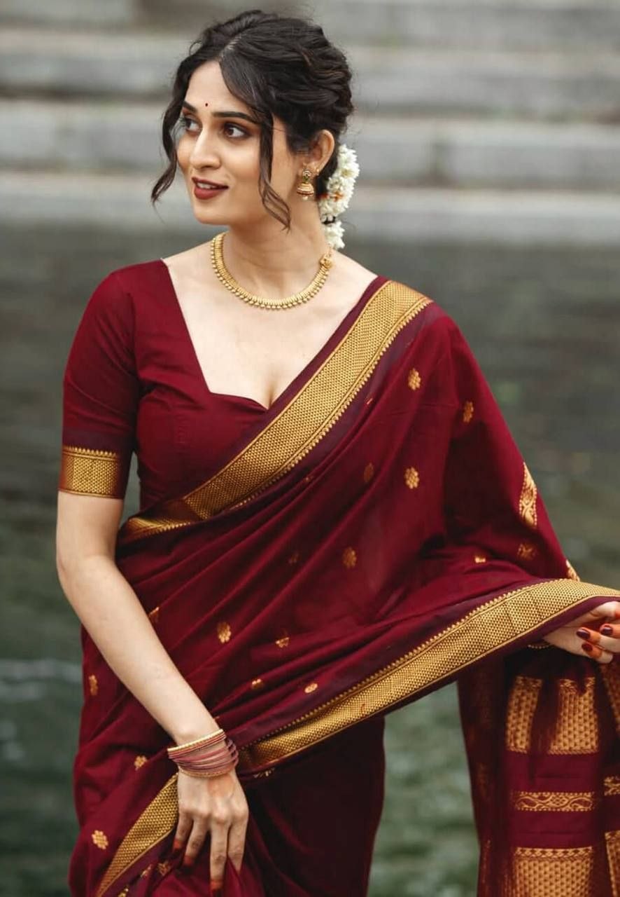 Urbanadaa Women's Banarasi Soft Lichi Silk Saree with Rich Pallu and All Over Jacquard Work | Festive & Party Wear Silk Saree with Heavy Blouse Piece