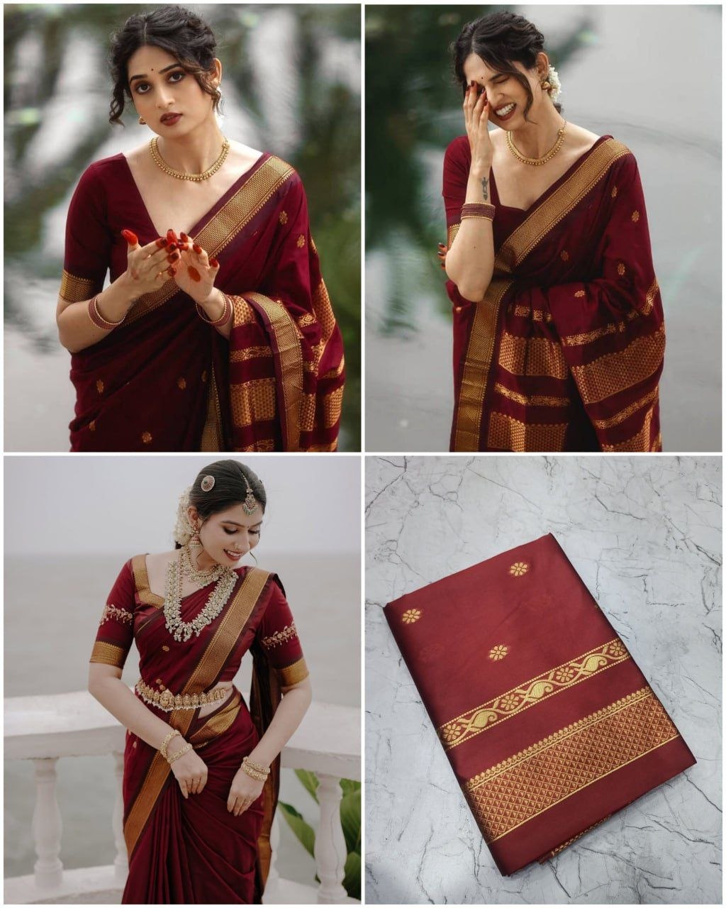 Urbanadaa Women's Banarasi Soft Lichi Silk Saree with Rich Pallu and All Over Jacquard Work | Festive & Party Wear Silk Saree with Heavy Blouse Piece