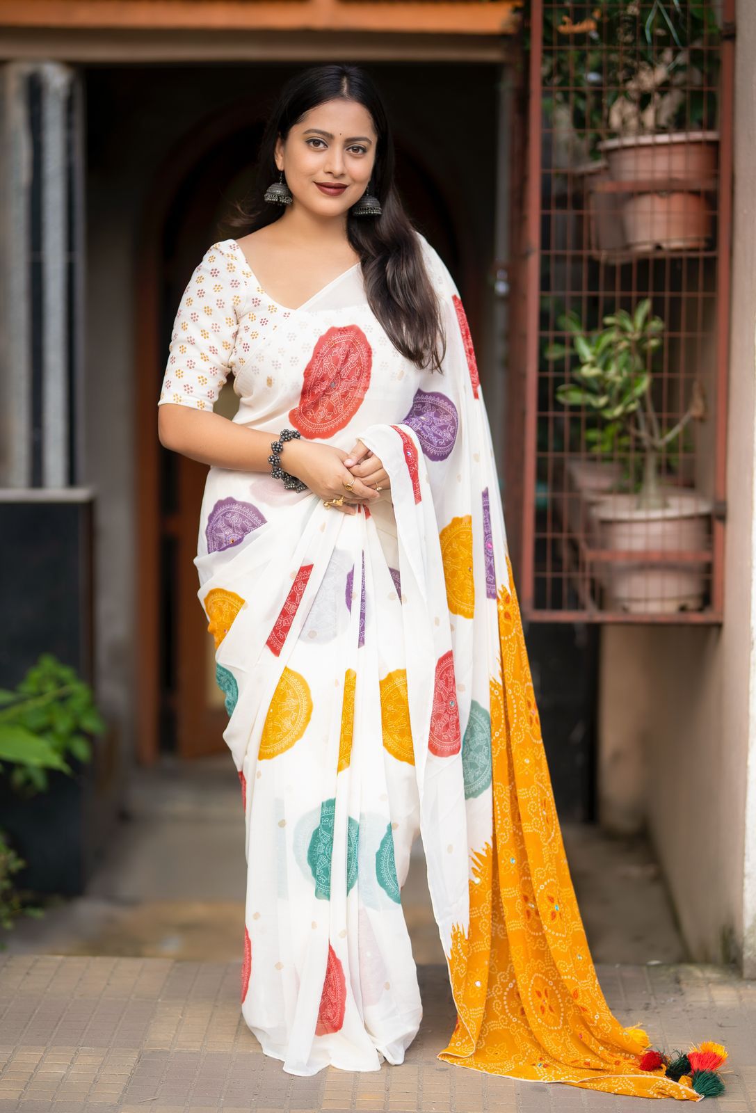 Classic Georgette Printed Saree Collection
