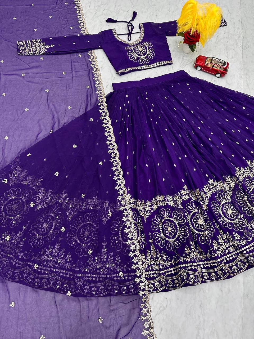 EMBROIDERED LEHENGA CHOLI SET
