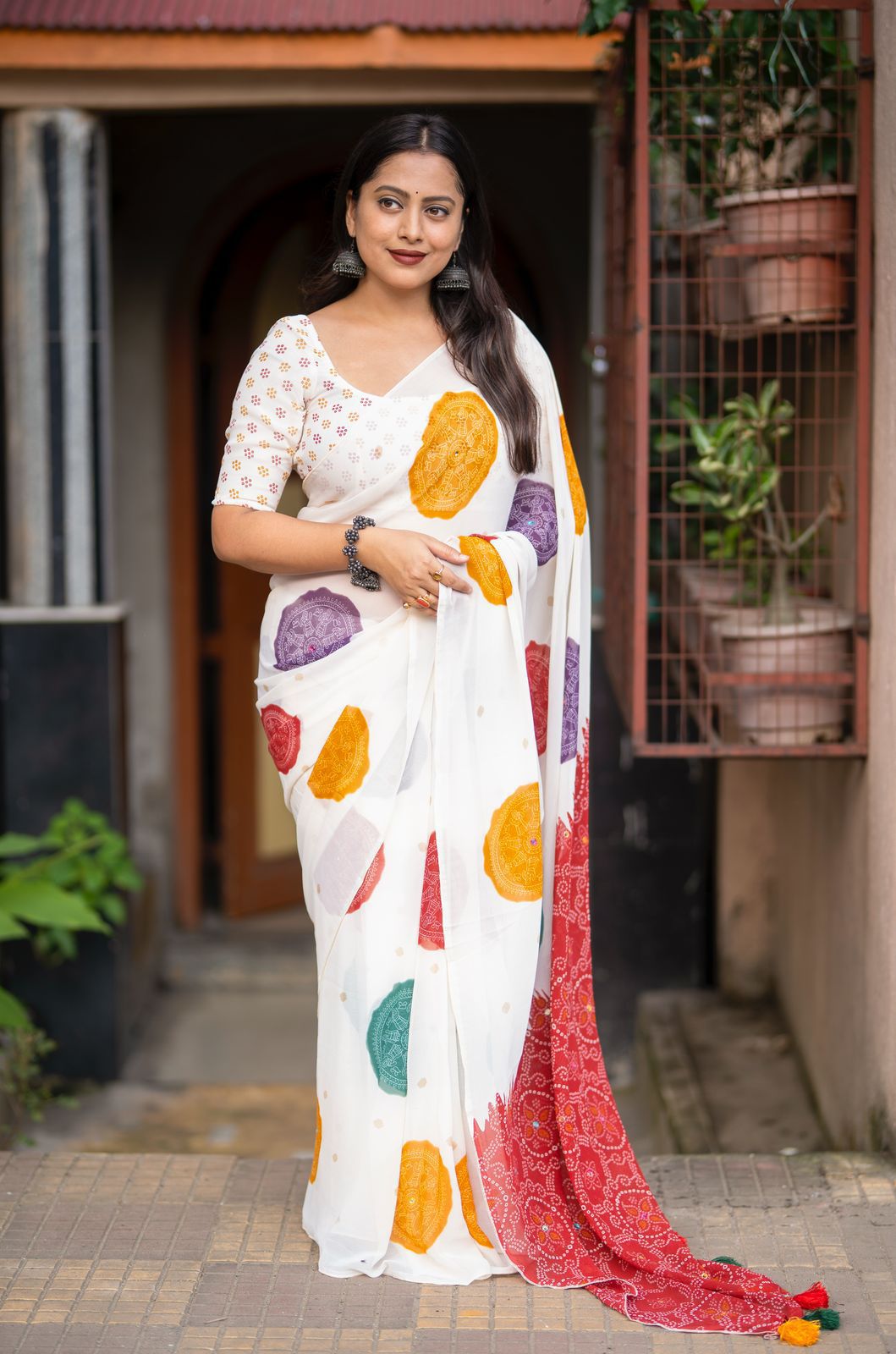 Classic Georgette Printed Saree Collection